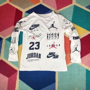 Michael Jordan Boys Level Up Long Sleeve Tee Shirt Youth Small 8 - 10 years old